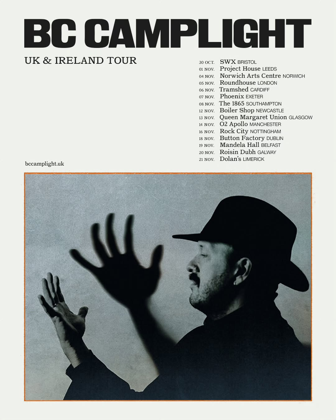 BC Camplight A Sober Conversation Tour Poster 2025